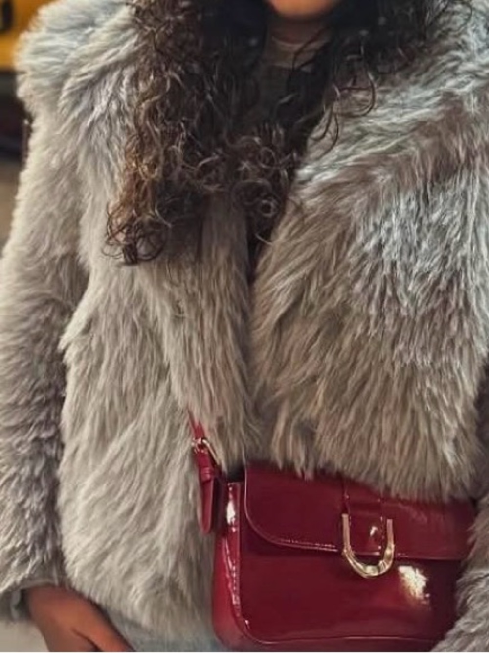 Cozy Gray Teddy Jacket - Luxurious Faux Fur Women’s Coat